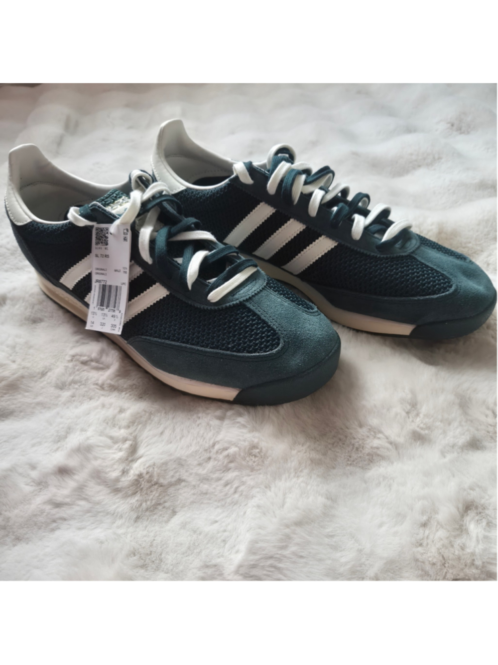 NWT Men's Adidas SL 72 RS Sneakers Green White Size 14